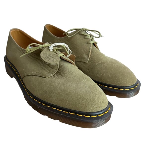 Dr Martens Made in England Leather Lace Up Oxford Green MISMATCH SIZES L10 R11 main image 11
